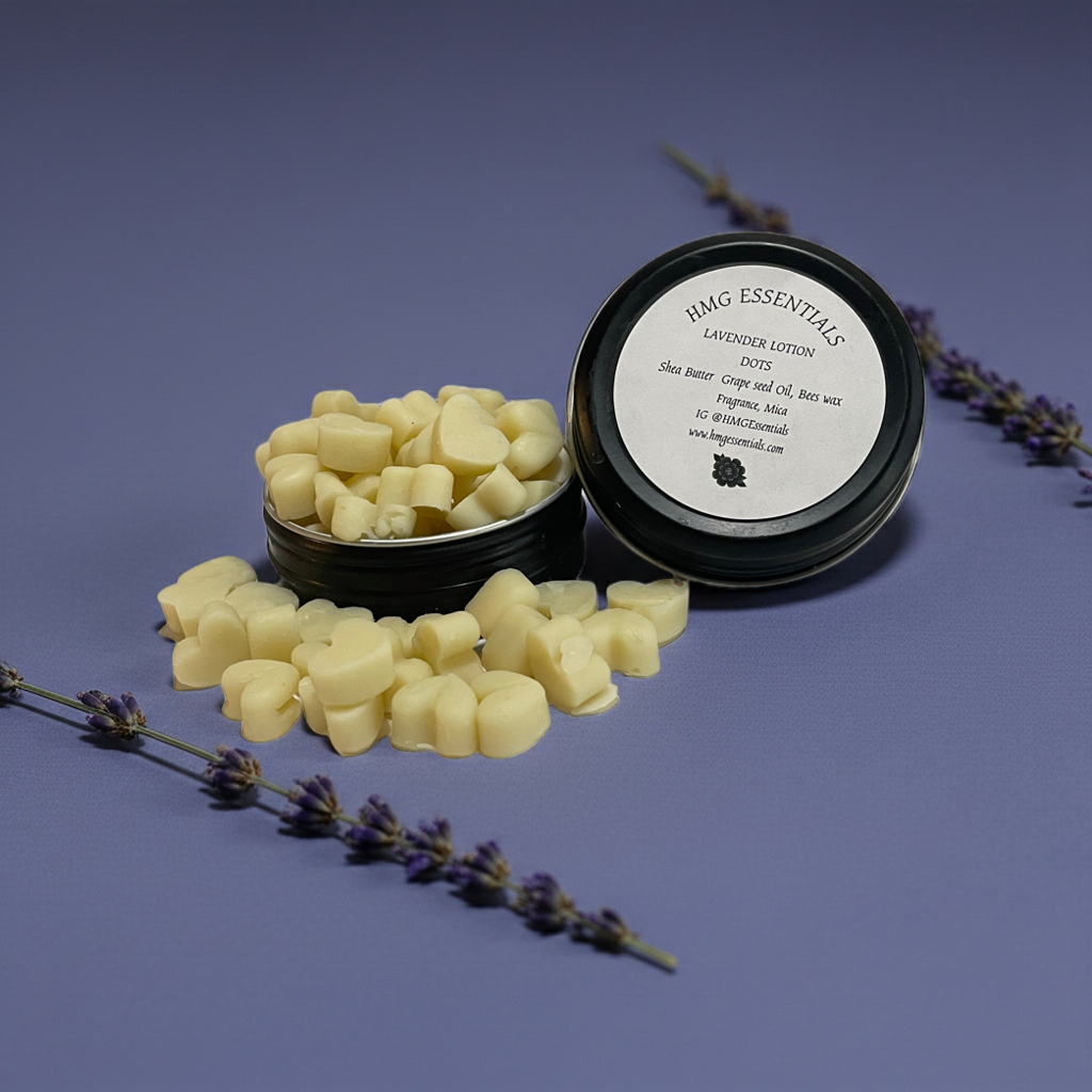 lavender lotion dots