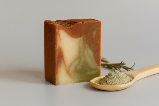 Clay Soap with light gray background