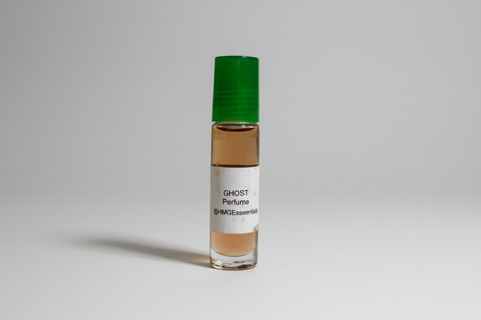 Ghost Body Oil with light gray background